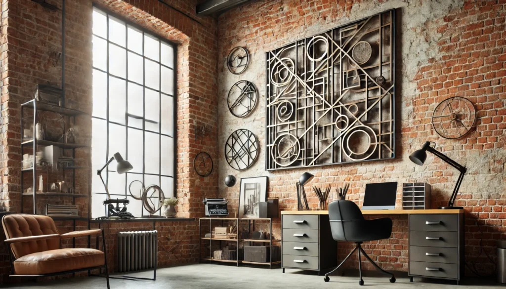 Large Geometric Metal Wall Art