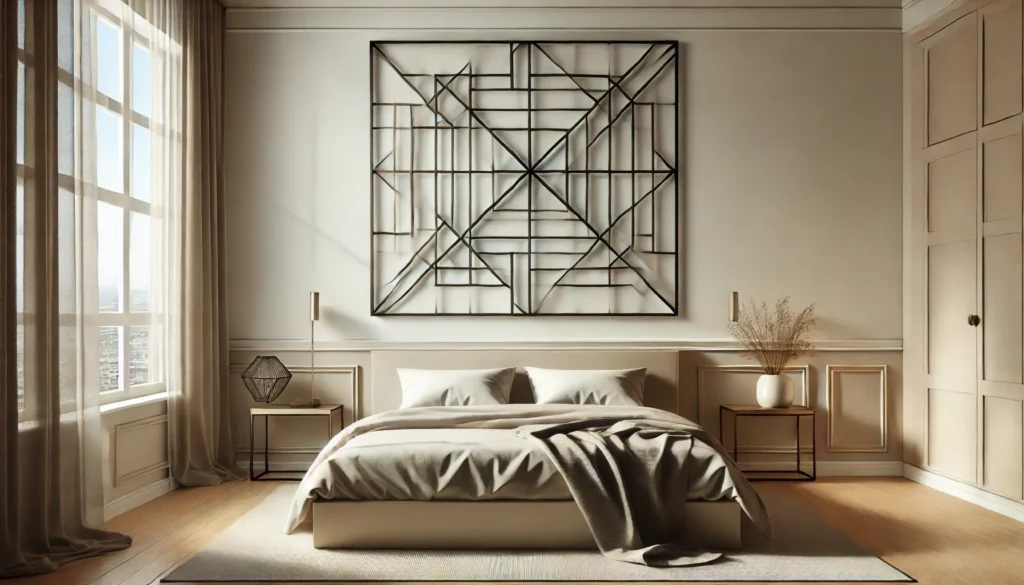 Large Geometric Metal Wall Art