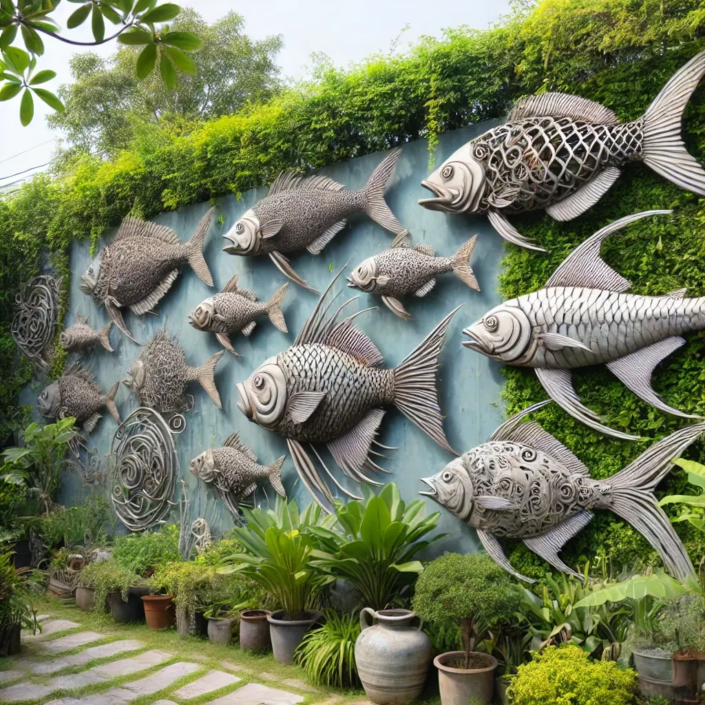 Metal Fish Wall Art