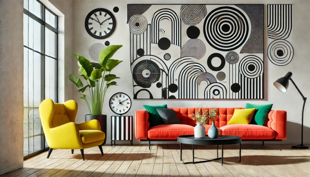 large black and white wall art