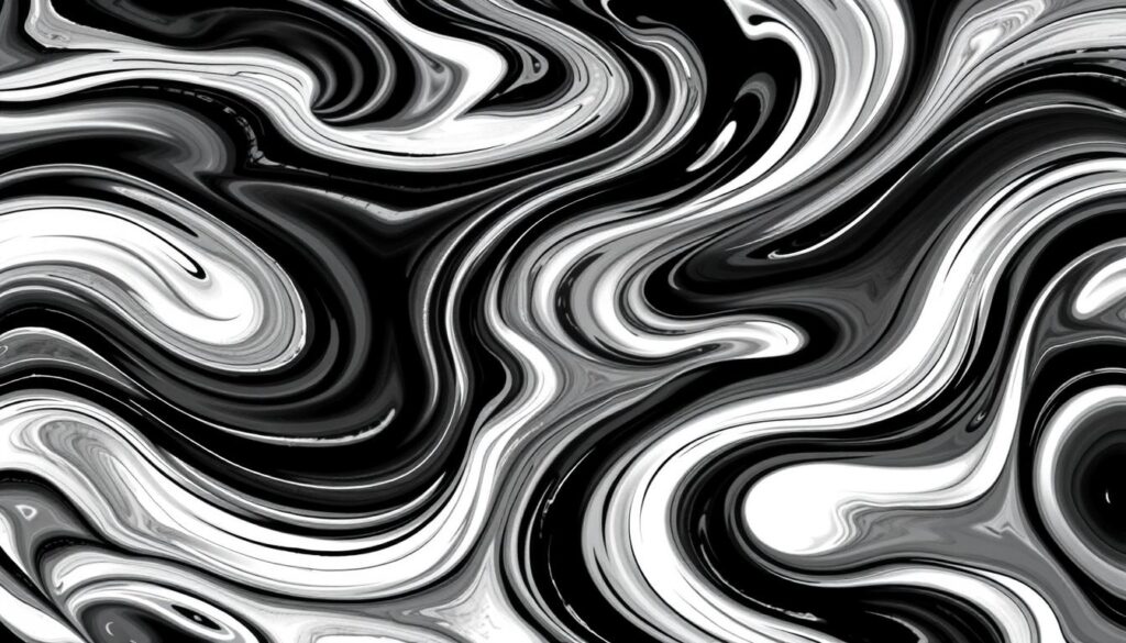 Black and white abstract art