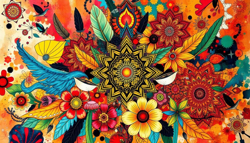 Vibrant Boho Art