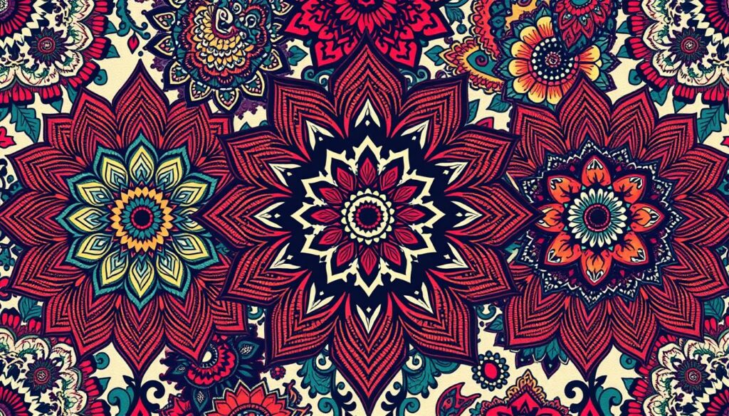 bohemian artwork patterns