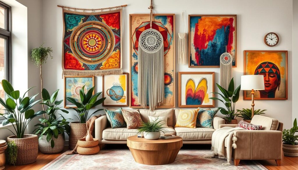 boho living room wall art