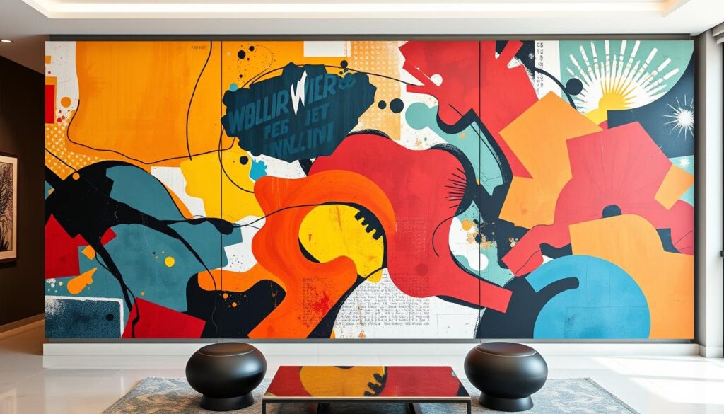 large abstract wall art