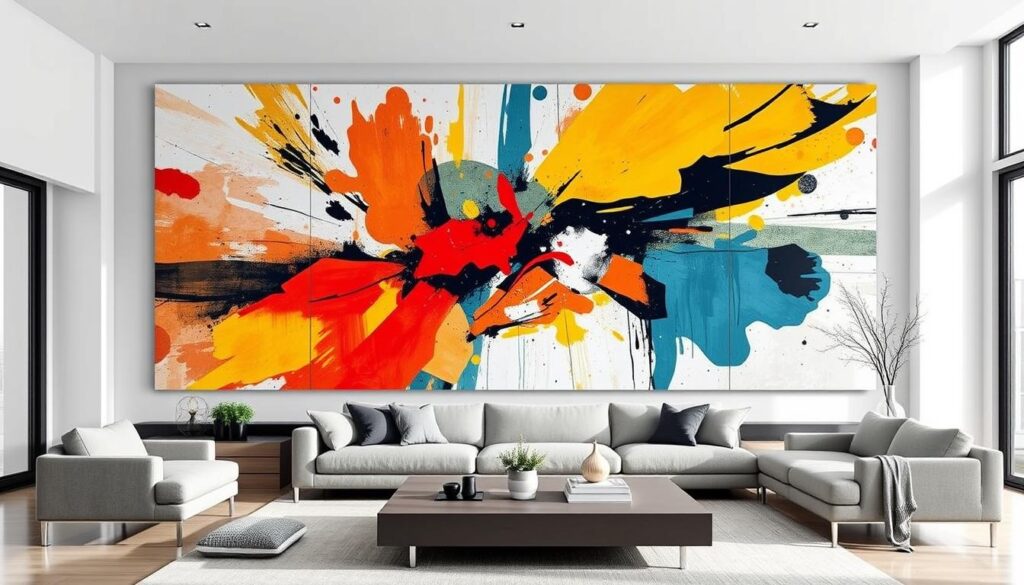 large abstract wall art