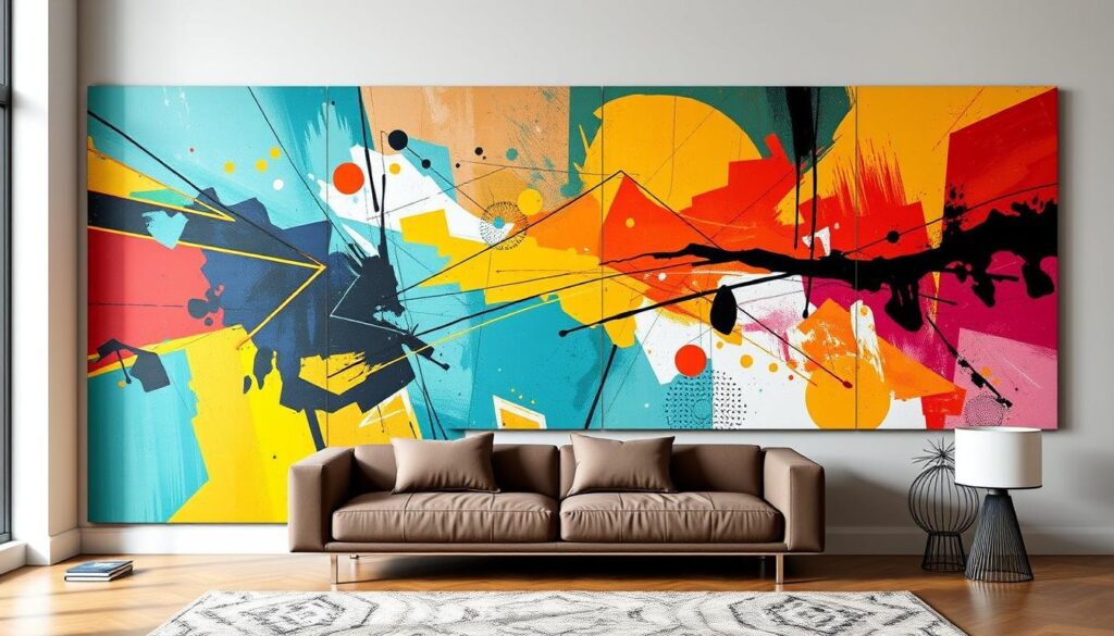 large abstract wall art