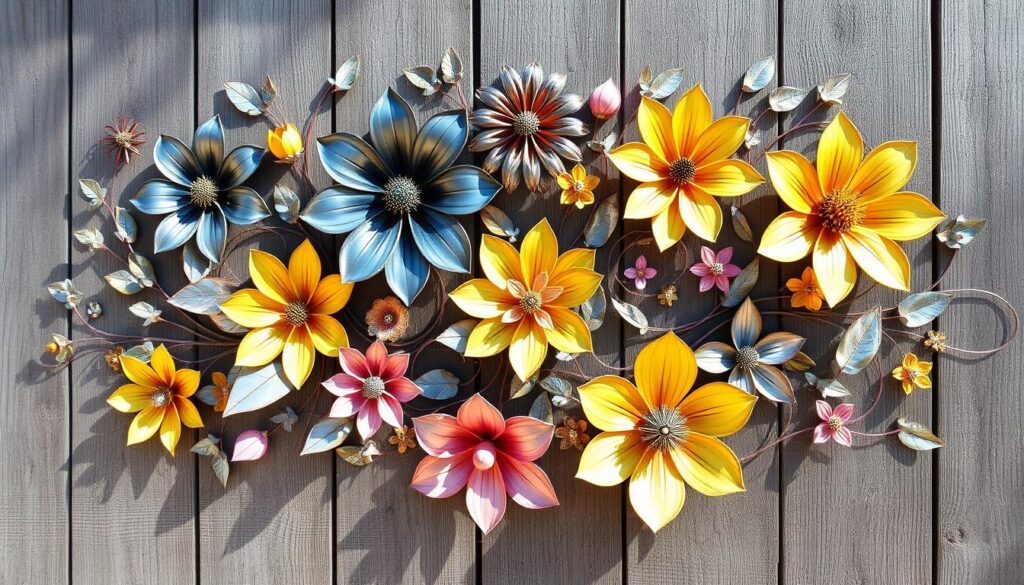 metal flower wall art