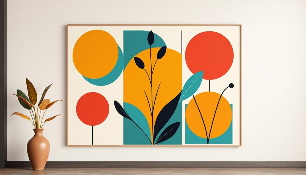 mid century modern wall art