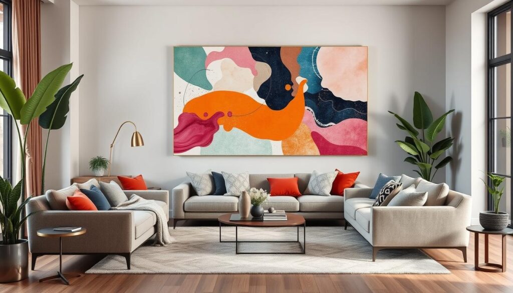 modern living room wall art