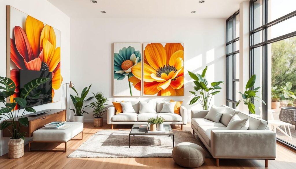 modern wall art living room