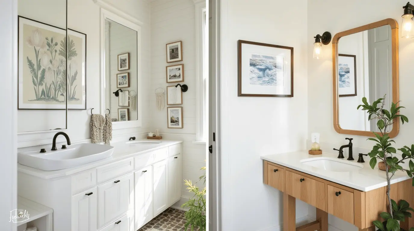 Bathroom wall art ideas: Transform your space with abstract prints, gallery walls, and DIY decor for every budget.