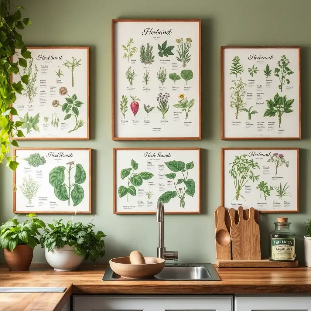 Botanical and Herb-Themed Wall Art