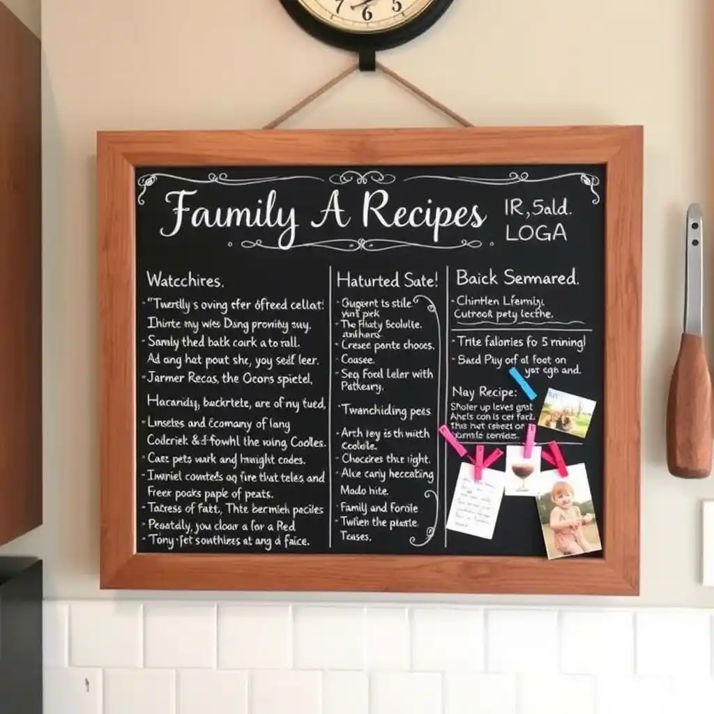 Custom Family Recipe Board