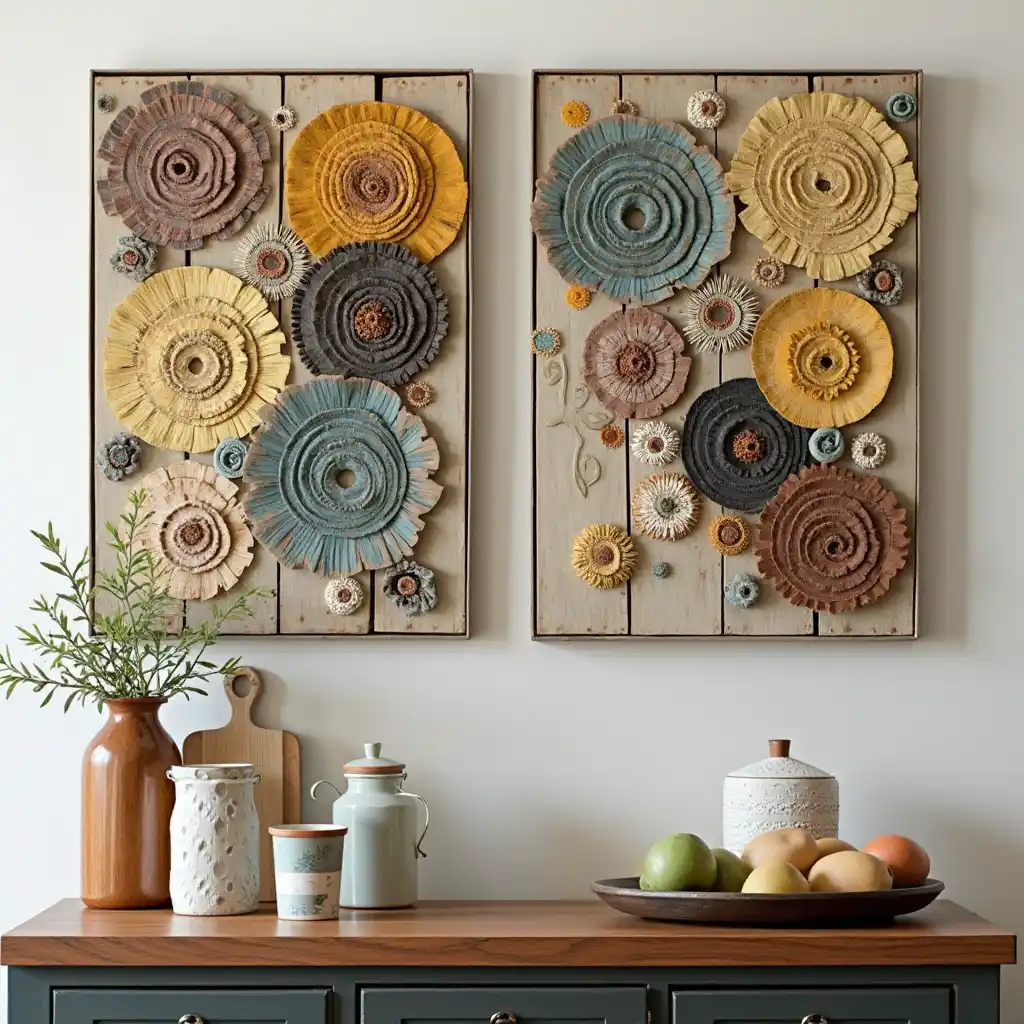 Mixed Media Kitchen Wall Art