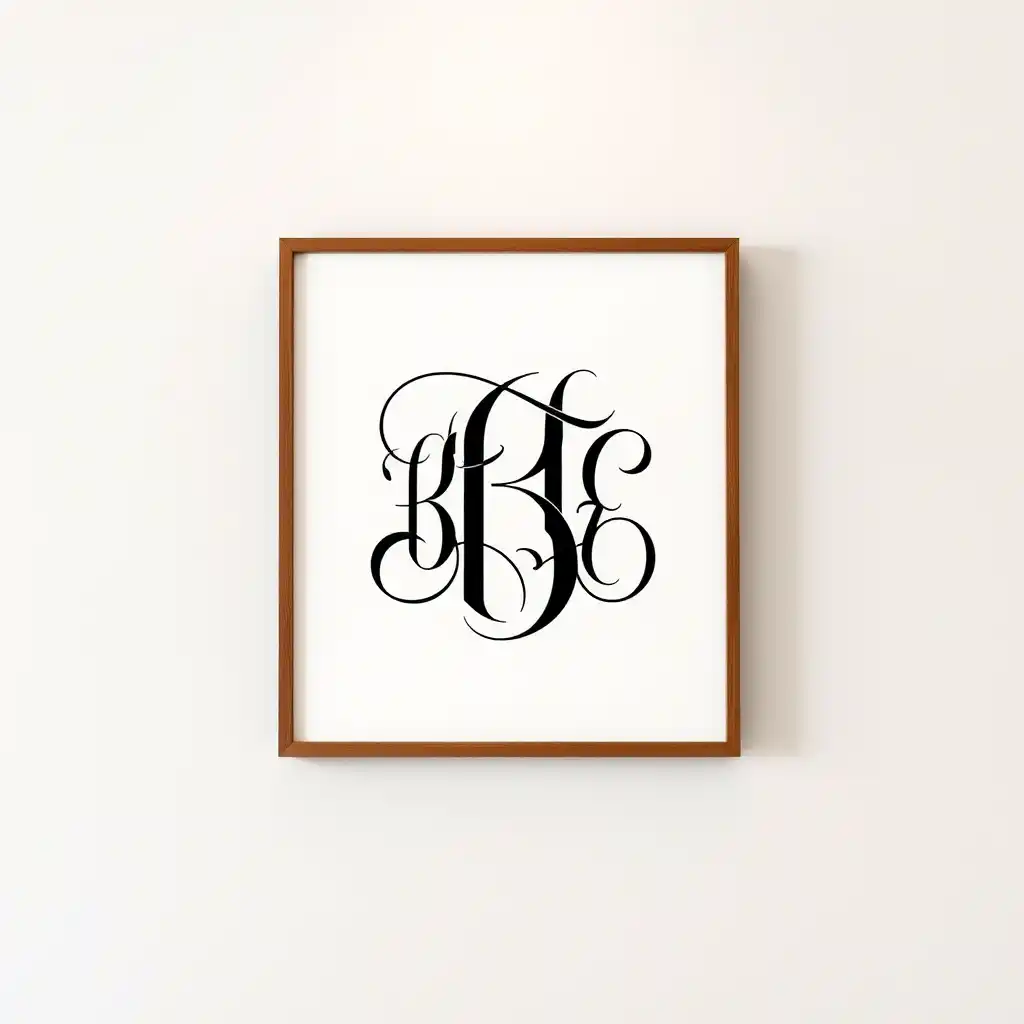 personalized kitchen art, monogram decor, custom wall art