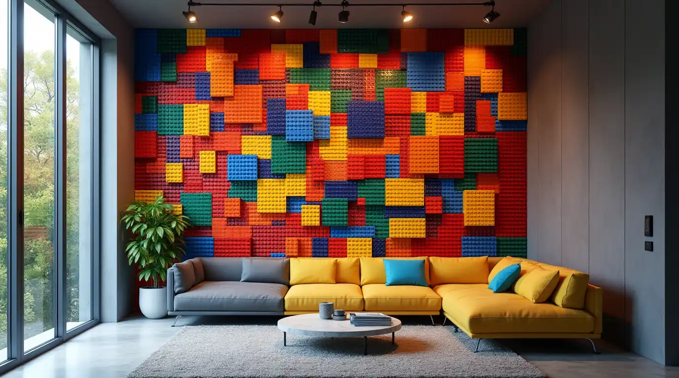 A person reminiscing childhood LEGO play while planning a custom LEGO wall.